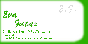 eva futas business card